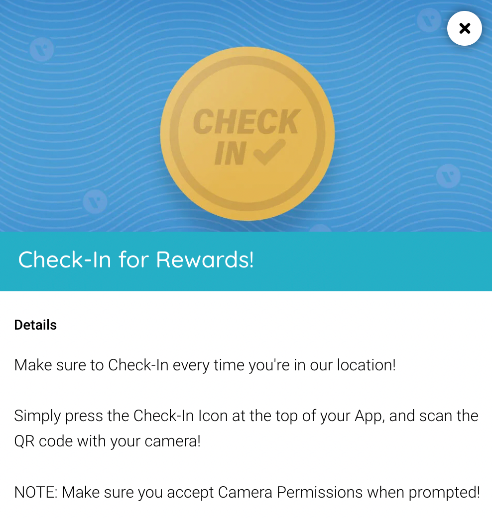 Check-in for Rewards